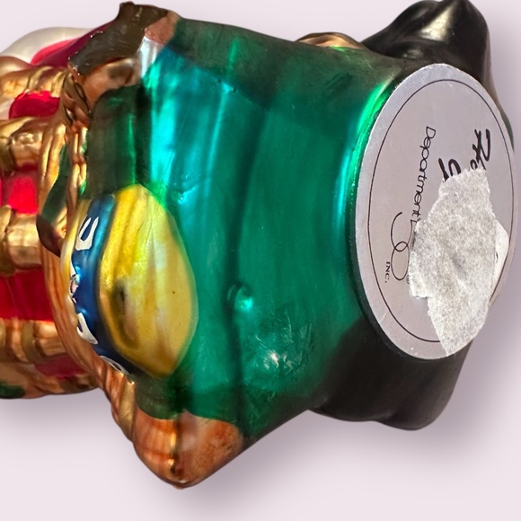 Vintage Dept 56 Santa Claus Mercury Glass Santa Workbench Ornament - Picture 7 of 8